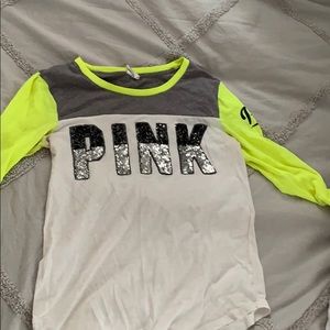 long sleeve shirt from pink